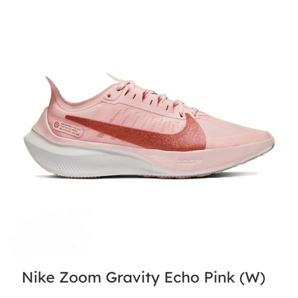 Nike Zoom Gravity Running Sneakers Echo Pink Metallic Red Bronze